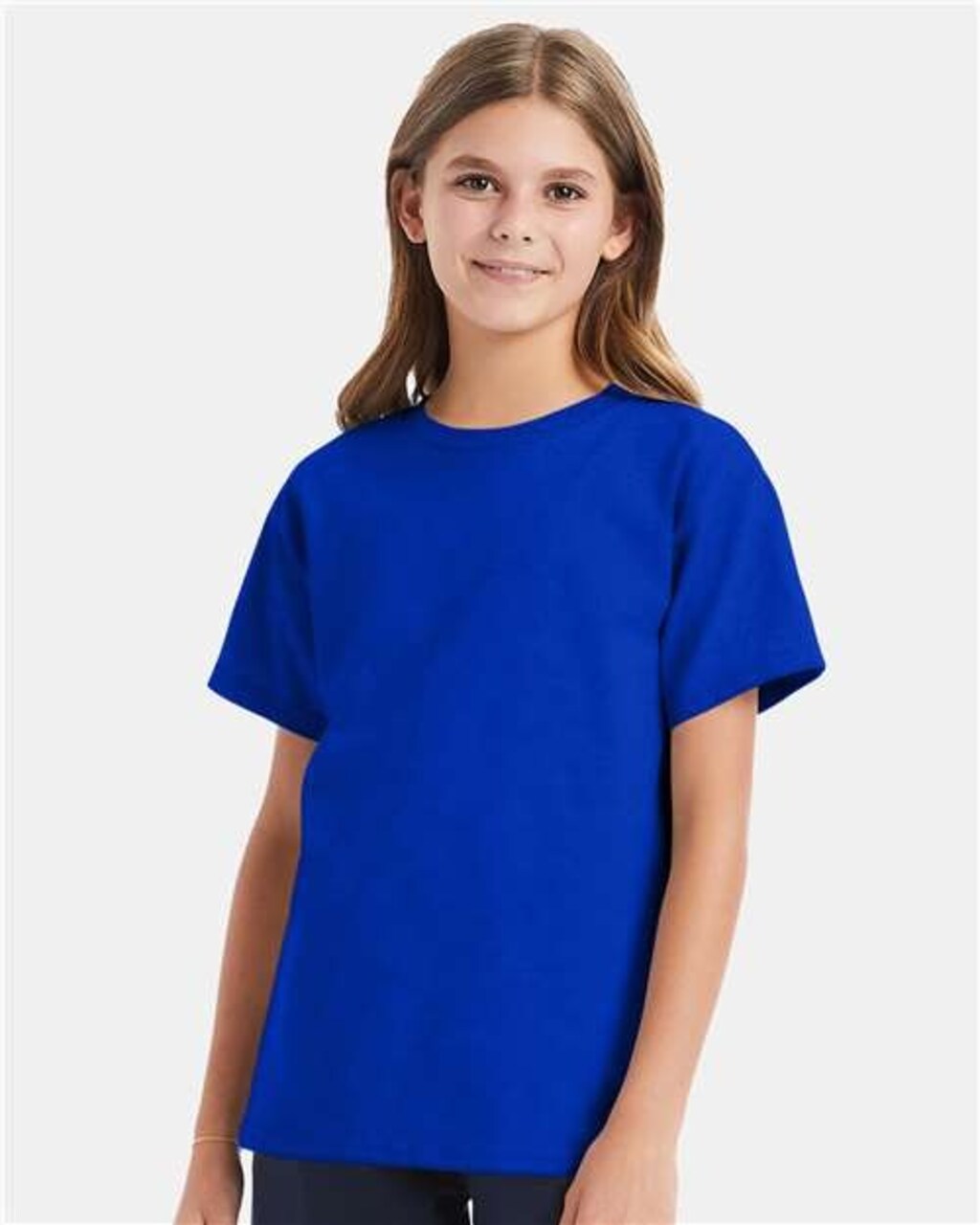 Youth Essential-T Crewneck T-Shirt for School, Sports & Everyday Casual Wear